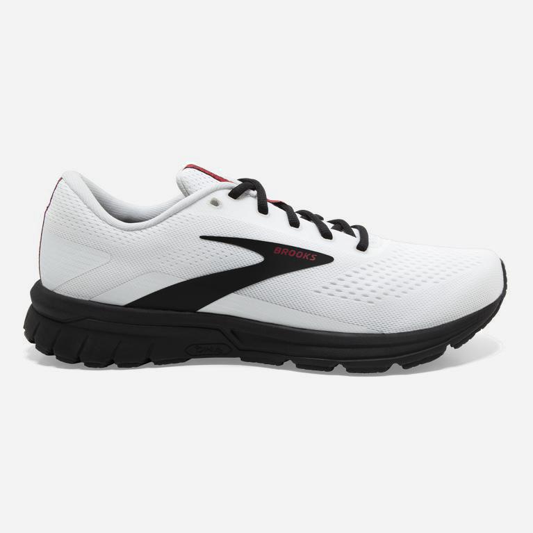 Brooks Signal 3 Mens Road Running Shoes - White/Black/Red - Philippines (638205AUJ)